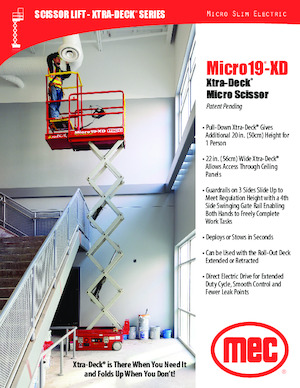 Dizalice na škare na kotačima MEC Micro 19-XD