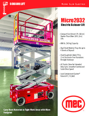 Dizalice na škare na kotačima MEC Micro 2032