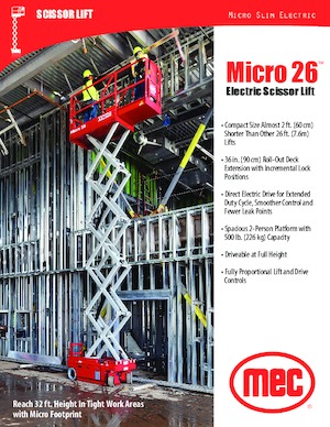 Dizalice na škare na kotačima MEC Micro 26