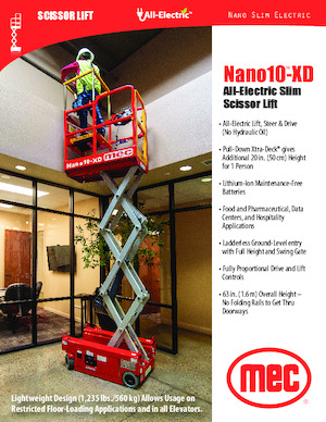 Dizalice na škare na kotačima MEC NANO10®-XD