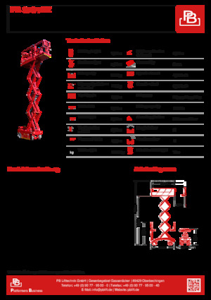Dizalice na škare na kotačima PB PB ECo S78-7EZ
