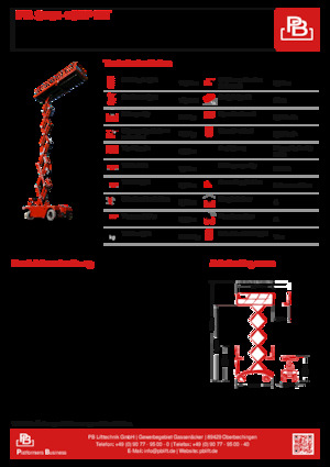Dizalice na škare na kotačima PB PB S151-19EP HT