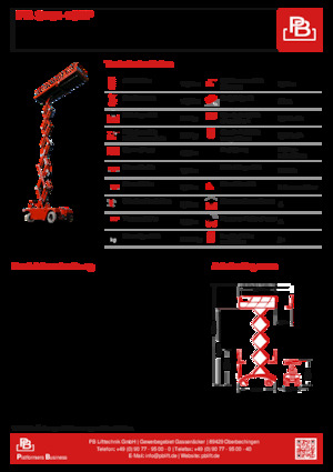 Dizalice na škare na kotačima PB PB S151-19EP