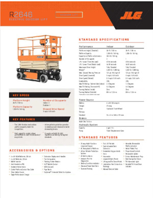 Dizalice na škare na kotačima JLG R2646