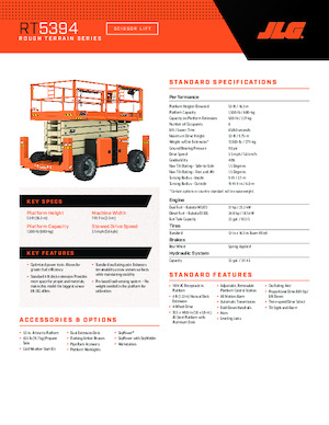 Dizalice na škare na kotačima JLG RT5394