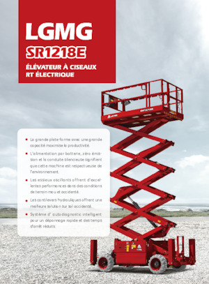 Dizalice na škare na kotačima LGMG  SR1218E