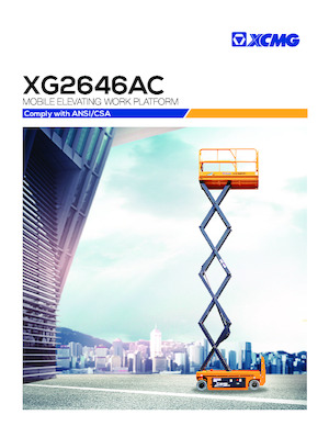 Dizalice na škare na kotačima XCMG XG2646AC 