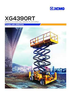 Dizalice na škare na kotačima XCMG XG4390RT 