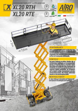 Dizalice na škare na kotačima AIRO XL20 RTE