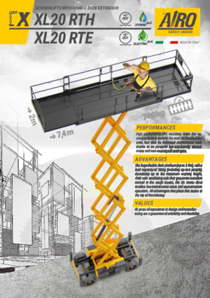 Dizalice na škare na kotačima AIRO XL20 RTE