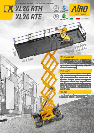 Dizalice na škare na kotačima AIRO XL20 RTE