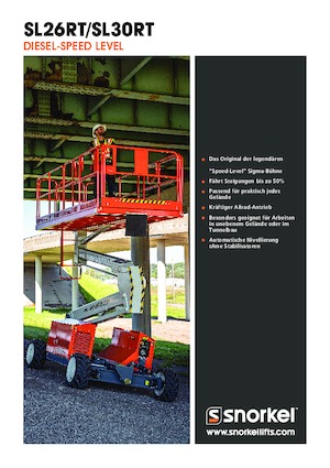 Dizalice na škare na kotačima Snorkel SL26RT