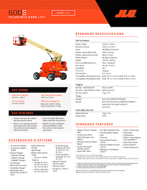 Teleskopska podizna platforma na gusjenicama JLG 600S