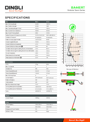 Teleskopska podizna platforma na gusjenicama Dingli BA44ERT