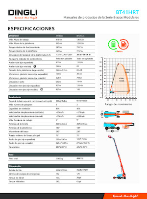 Teleskopska podizna platforma na gusjenicama Dingli BT41HRT
