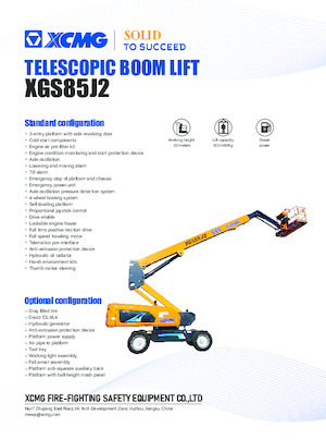 Teleskopska podizna platforma na gusjenicama XCMG XGS85J2