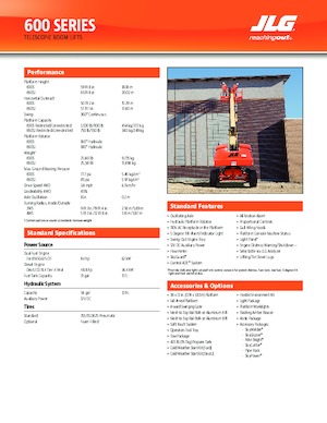 Teleskopska podizna platforma na gusjenicama JLG 600SJ