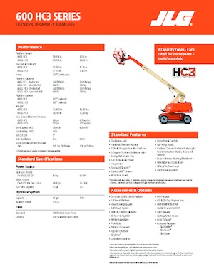 Teleskopska podizna platforma na gusjenicama JLG 600S HC3