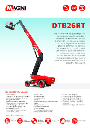 Teleskopska podizna platforma na gusjenicama MAGNI DTB26RT
