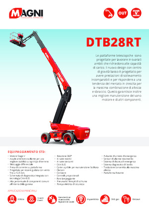 Teleskopska podizna platforma na gusjenicama MAGNI DTB28RT