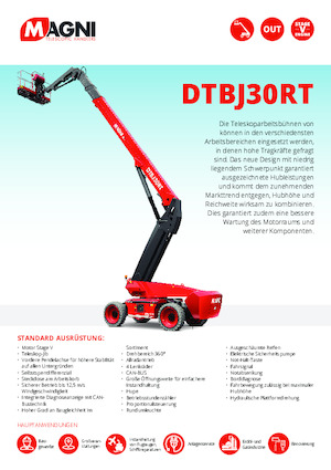 Teleskopska podizna platforma na gusjenicama MAGNI DTBJ30RT