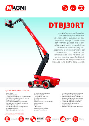 Teleskopska podizna platforma na gusjenicama MAGNI DTBJ30RT