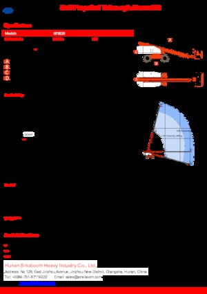 Teleskopska podizna platforma na gusjenicama Sinoboom GTBZ20