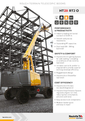 Teleskopska podizna platforma na gusjenicama Haulotte HT28 RTJ O