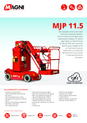 Teleskopska podizna platforma na gusjenicama MAGNI MJP11.5