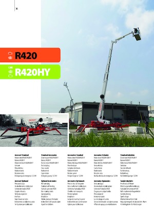 Teleskopska podizna platforma na kotačima Easy Lift R420WHY 
