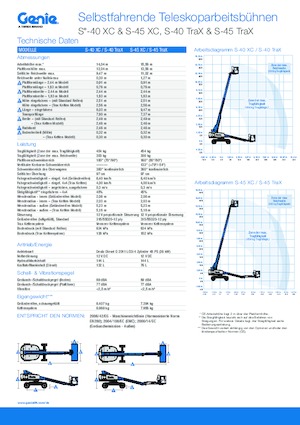 Teleskopska podizna platforma na gusjenicama Genie S-40 XC