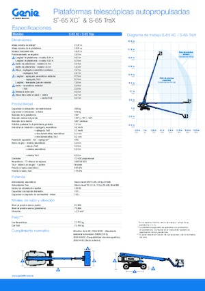 Teleskopska podizna platforma na gusjenicama Genie S-65 XC