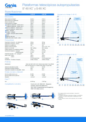 Teleskopska podizna platforma na gusjenicama Genie S-85 XC