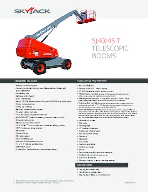 Teleskopska podizna platforma na gusjenicama Skyjack SJ 45 T+