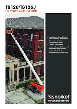 Teleskopska podizna platforma na gusjenicama Snorkel TB126J