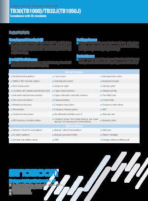 Teleskopska podizna platforma na gusjenicama Sinoboom TB30
