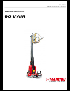 Vertikalna podizna platforma s jednim jarbolom Manitou 90 V´Air