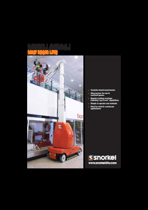 Vertikalna podizna platforma s jednim jarbolom Snorkel MB20J