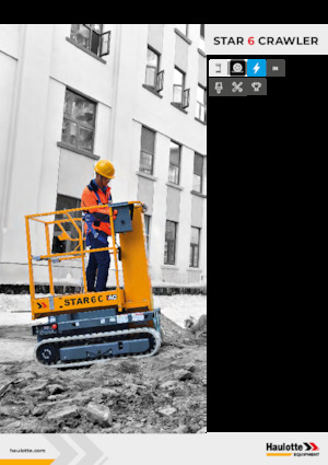 Vertikalna podizna platforma s jednim jarbolom Haulotte Star 6 Crawler