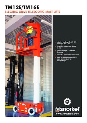 Vertikalna podizna platforma s jednim jarbolom Snorkel TM16E
