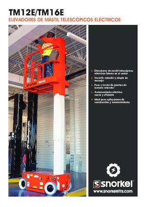 Vertikalna podizna platforma s jednim jarbolom Snorkel TM16E