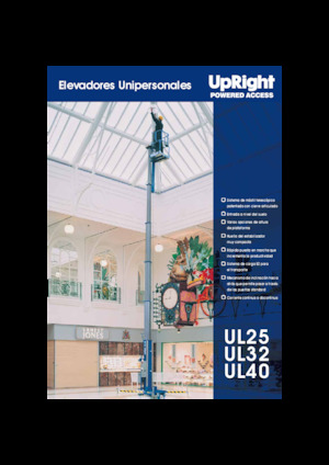 Vertikalna podizna platforma s jednim jarbolom UpRight UL 32 DC