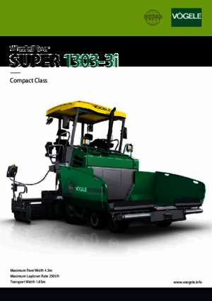 Asfaltni finišeri na kotačima Vögele Super 1303-3i