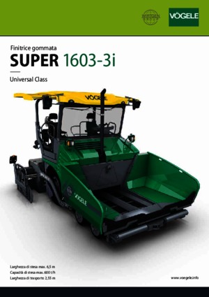 Asfaltni finišeri na kotačima Vögele Super 1603-3i