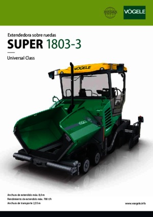 Asfaltni finišeri na kotačima Vögele Super 1803-3