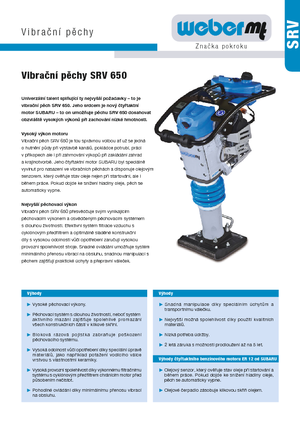 Nabijači na benzin i dizel weber mt SRV 650