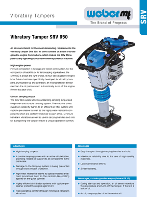 Nabijači na benzin i dizel weber mt SRV 650