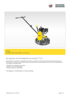 Lopatice za hodanje Wacker Neuson CT 24-4 A