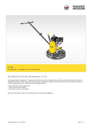 Lopatice za hodanje Wacker Neuson CT 24-4 A
