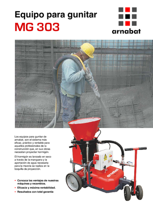 Strojevi za mlazni beton Arnabat MG 303